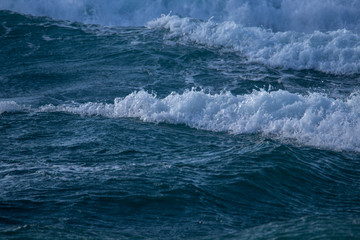 energetic & beautiful waves of sea