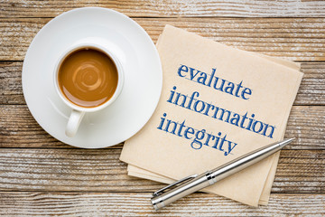 evaluate information integrity reminder