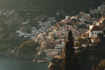 Fototapeta na wymiar Positano Italien Kampanien Neapel Panorama wallpaper