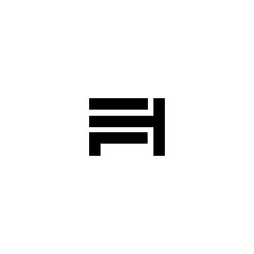 recommend clip art: HF FH Letter Logo Design Vector Template
