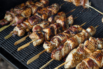 chicken on grill