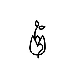 Vector illustration, seed icon design