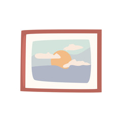 Isolated home frame flat style icon vector design