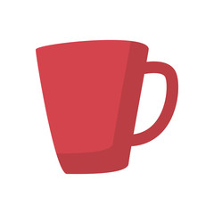 Isolated coffee mug flat style icon vector design