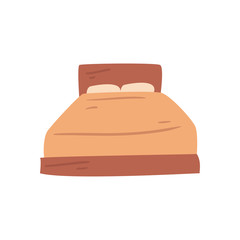 Isolated home bed flat style icon vector design