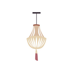 Isolated home lamp flat style icon vector design