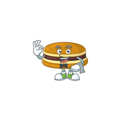 A character of dorayaki waiter working in the restaurant