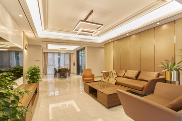 Living room in renovated model room