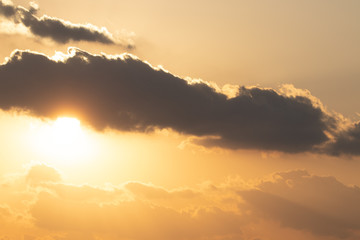 beautiful sunrise on the Jeju island