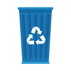 garbage recycle bin isolated icon