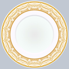 Pattern With Abstract Floral Round Ornament. Oriental Pattern. Indian, Moroccan, Mystic, Ottoman Motifs. Anti-Stress Therapy Pattern. Vector