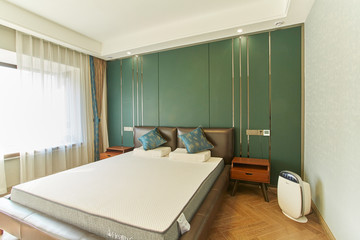 Renovated bedroom in model home