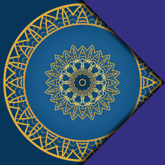 Abstract luxury background with mandala. Vector illustration. Ornament elegant invitation wedding card , invite.