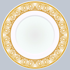 Pattern With Abstract Floral Round Ornament. Oriental Pattern. Indian, Moroccan, Mystic, Ottoman Motifs. Anti-Stress Therapy Pattern. Vector