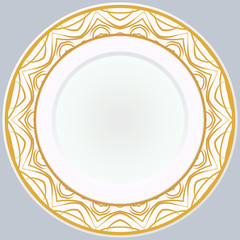 Pattern With Abstract Floral Round Ornament. Oriental Pattern. Indian, Moroccan, Mystic, Ottoman Motifs. Anti-Stress Therapy Pattern. Vector