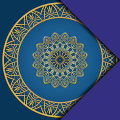 Abstract luxury background with mandala. Vector illustration. Ornament elegant invitation wedding card , invite.