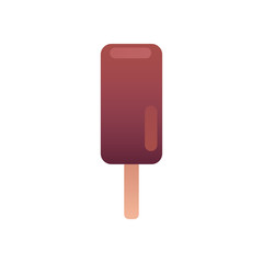 Isolated ice cream with stick gradient style icon vector design