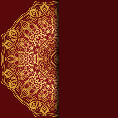 Mandala background for book cover, invitation. Vector illustration.