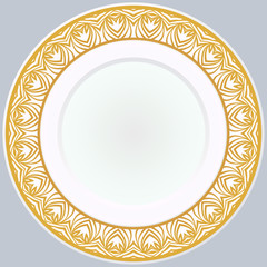 Pattern With Abstract Floral Round Ornament. Oriental Pattern. Indian, Moroccan, Mystic, Ottoman Motifs. Anti-Stress Therapy Pattern. Vector