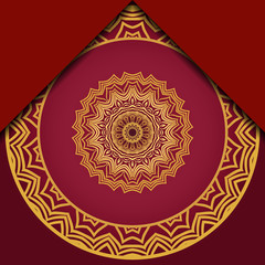 Mandala background for book cover, invitation. Vector illustration