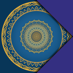 Abstract luxury background with mandala. Vector illustration. Ornament elegant invitation wedding card , invite.