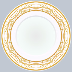 Pattern With Abstract Floral Round Ornament. Oriental Pattern. Indian, Moroccan, Mystic, Ottoman Motifs. Anti-Stress Therapy Pattern. Vector