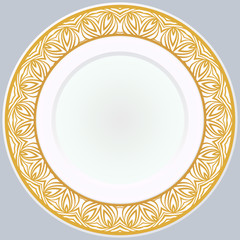 Pattern With Abstract Floral Round Ornament. Oriental Pattern. Indian, Moroccan, Mystic, Ottoman Motifs. Anti-Stress Therapy Pattern. Vector