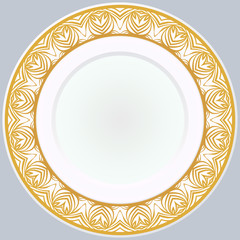 Pattern With Abstract Floral Round Ornament. Oriental Pattern. Indian, Moroccan, Mystic, Ottoman Motifs. Anti-Stress Therapy Pattern. Vector