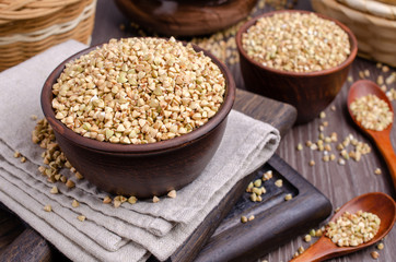 Green buckwheat grains