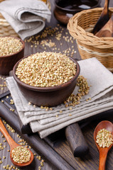 Green buckwheat grains