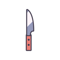 Isolated knife line and fill style icon vector design