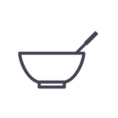 Isolated bowl gradient style icon vector design