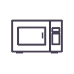 Isolated microwave gradient style icon vector design