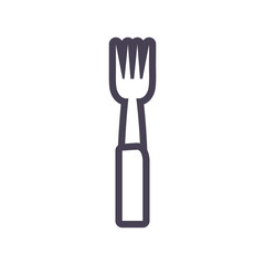 Isolated fork gradient style icon vector design