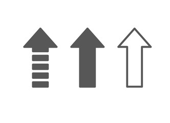Arrows icons set. Vector illustration, flat style isolated on background.