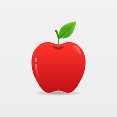 Apple fruit icon. Nature product vector illustration