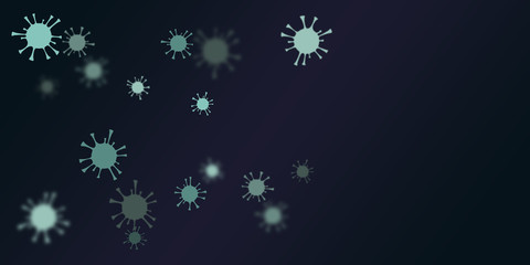 Abstract coronavirus medical background. Medical Bacteriological Microorganism