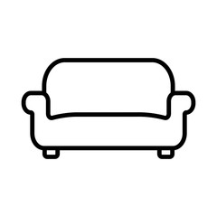 living chair - furniture icon vector design template