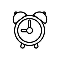 alarm clock line style icon