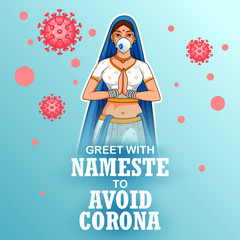 illustration of medical background showing prevention from deadly Novel Coronavirus 19 epidemic outbreak