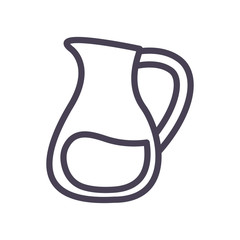 Isolated drink jar gradient style icon vector design