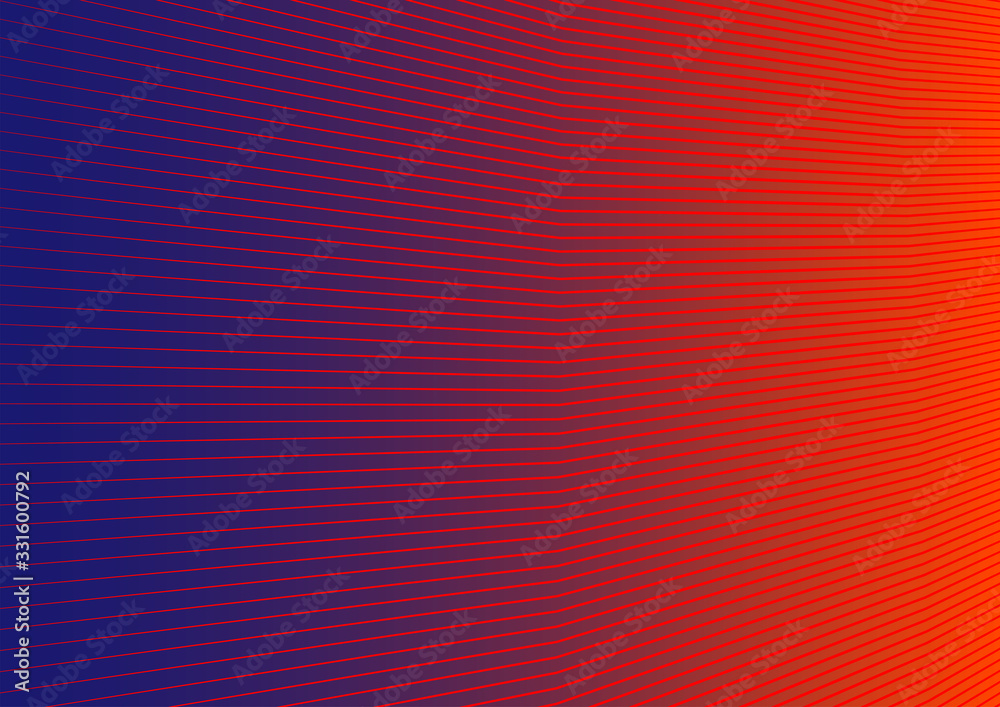 Poster abstract colorful chaotic lines shape pattern. aqua menthe, lush lava and phantom blue gradient text