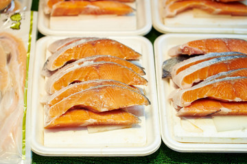 fresh seafood at the market