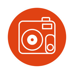 camera photographic block style icon