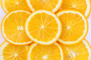 An orange on a white background
