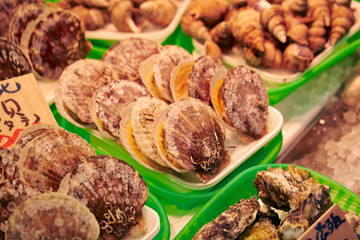 fresh seafood at the market