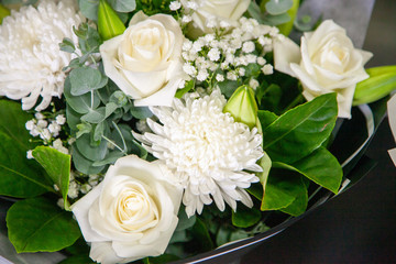 Flower arrangement by a professional florist