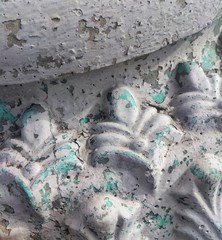 blue paint on the wall