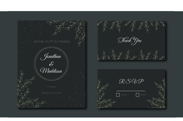 Elegant wedding Invitation emplate