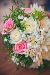Bridal Bouquet With A Beautiful Flowers
